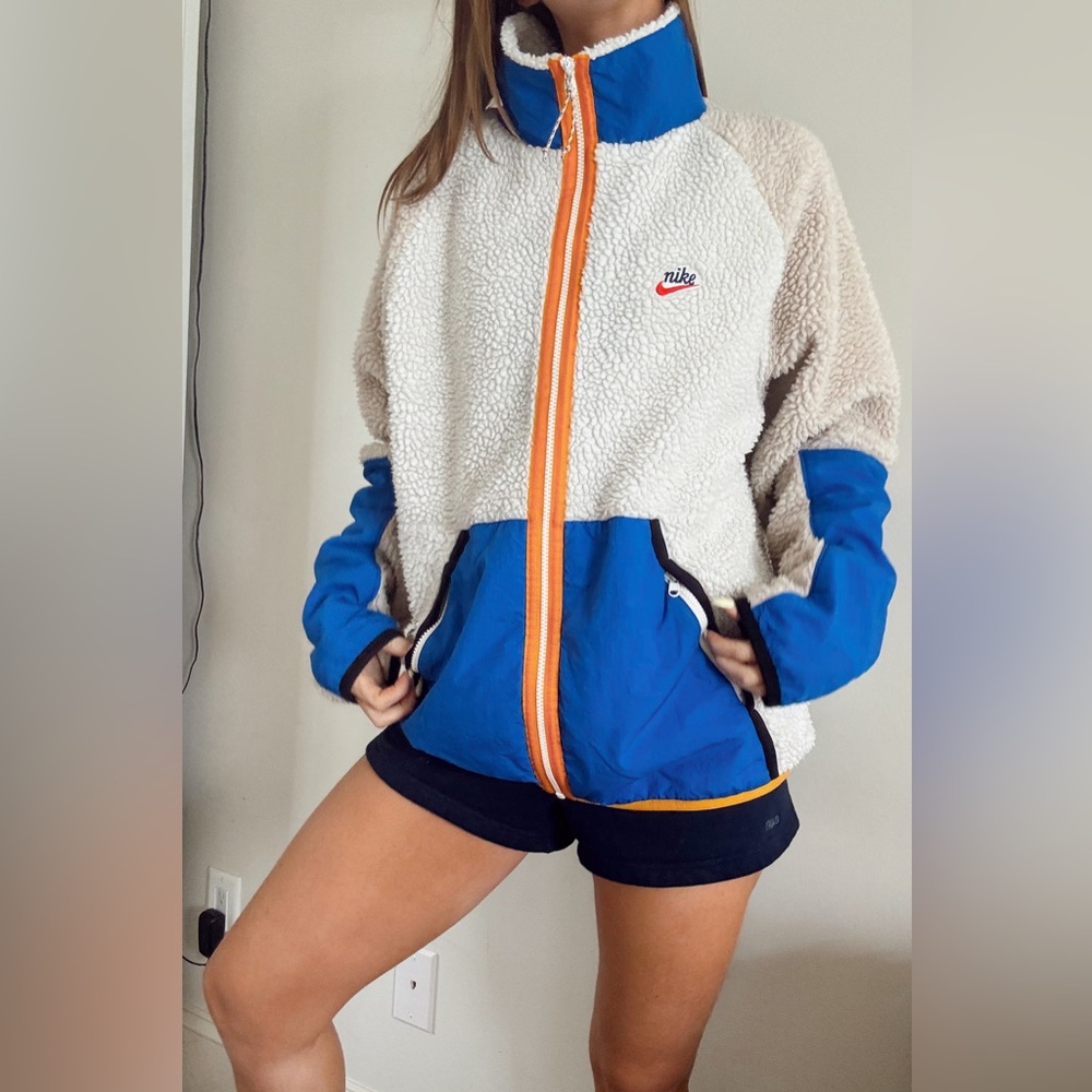 Nike Blue and White Performance Jacket
